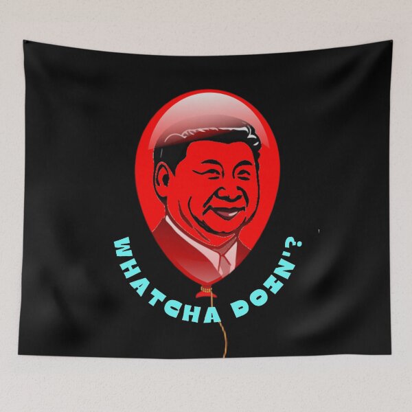 Item preview, Spy Balloon "Whatcha Doin'?" designed and sold by Sanctum Icons.