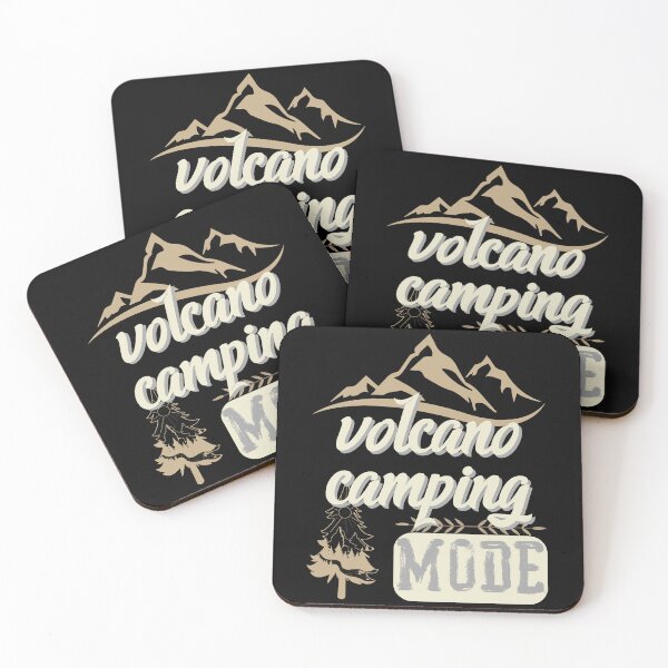 Item preview, volcano camping mode, forest river sun inside tree pine designed and sold by movie-popcorn.