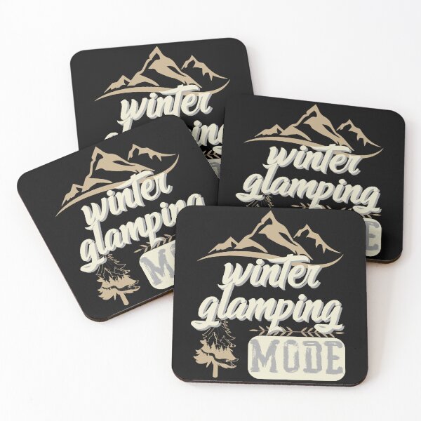 Item preview, winter glamping mode, forest river sun inside tree pine designed and sold by movie-popcorn.