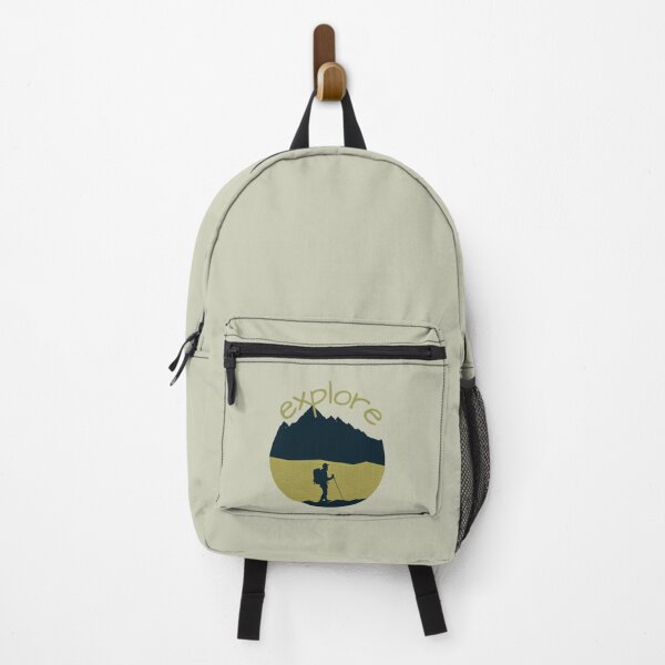 Item preview, Copy of Hike Climb Wonder Explore Graphic Design in Green with Bold Lettering with Mountains designed and sold by tranquilbeach.