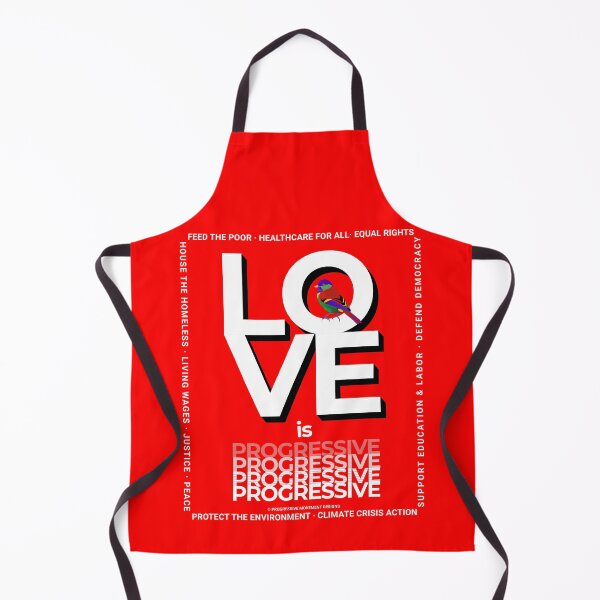 Item preview, PMD00357 Progressive Movement Designs Love is Progressive colorful Valentine for Progressives with 12 goals  designed and sold by ProgressiveLeft.