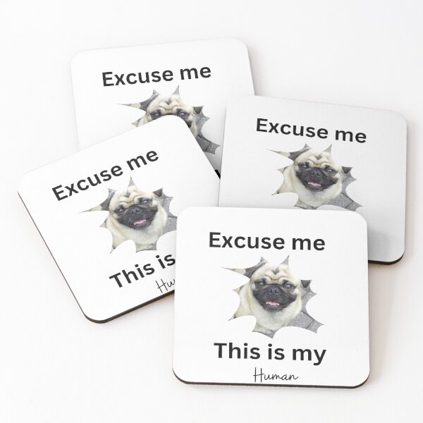 Item preview, Excuse me this is human pug  designed and sold by Yerral.
