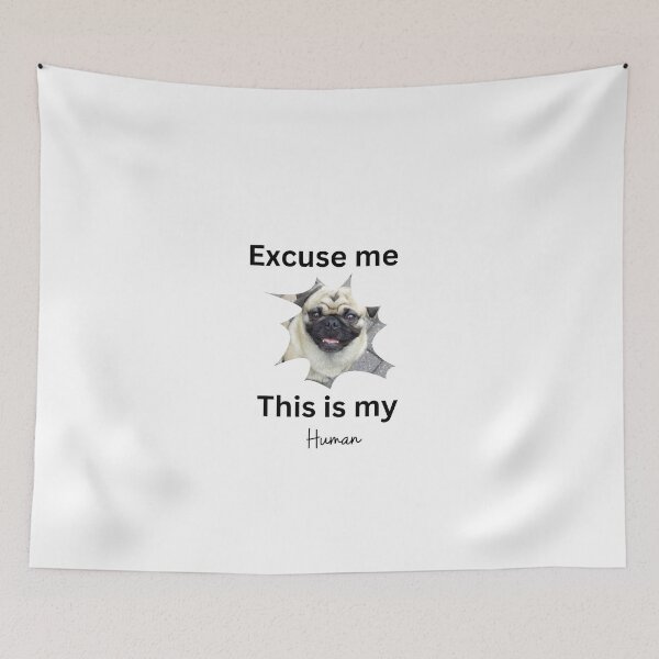 Item preview, Excuse me this is human pug  designed and sold by Yerral.