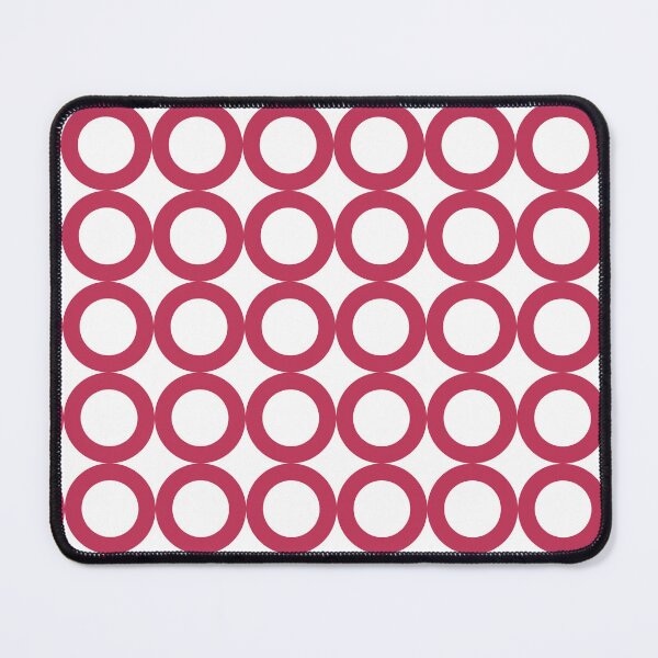 Item preview, Patrón de círculo geométrico blanco y magenta simple pero audaz designed and sold by CJAura by Claire Jane Johnson.
