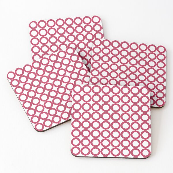 Item preview, Simple but Bold Magenta and White Geometric Circle Pattern designed and sold by CJAura by Claire Jane Johnson.