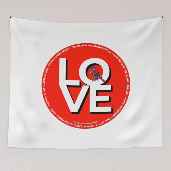 Item preview, PMD00358 Progressive Movement Designs Love for any day or Valentines Valentine for married or dating progressives  designed and sold by ProgressiveLeft.