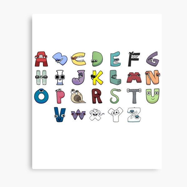 all alphabet lore kids Metal Print for Sale by fatimashop2023