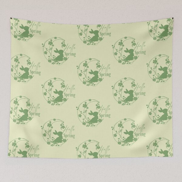 Item preview, Bunny Hello Spring Design for the Fresh New Spring and Easter designed and sold by tranquilbeach.