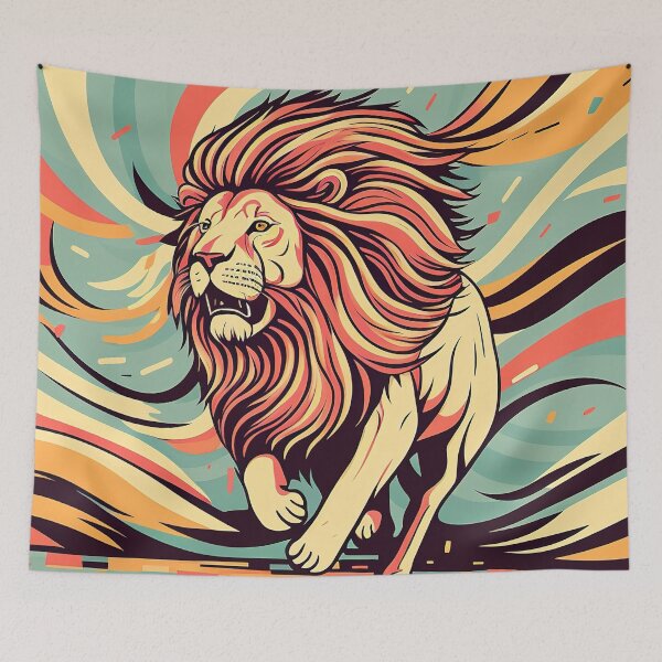 Item preview, Running lion designed and sold by Warehouse46.