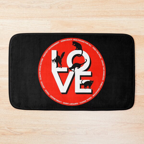 Item preview, PMD00359 Progressive Movement Designs Love with Cats for any day or Valentines Valentine for married or dating progressives  designed and sold by ProgressiveLeft.