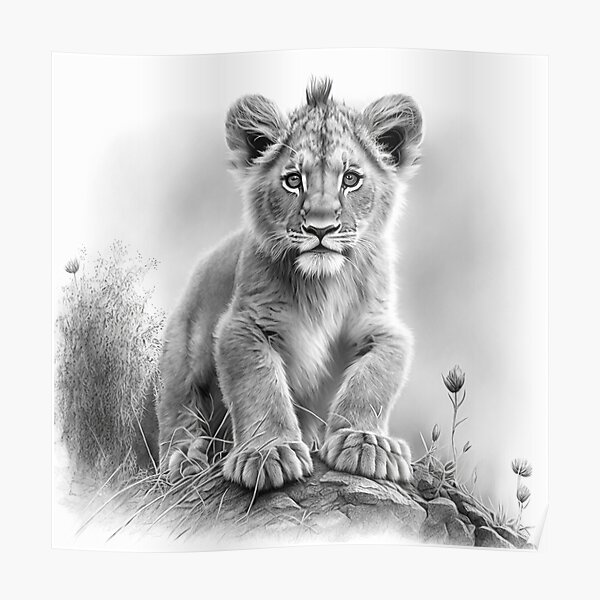 How to Draw a Realistic Lion - Easy Drawing Tutorial For Kids