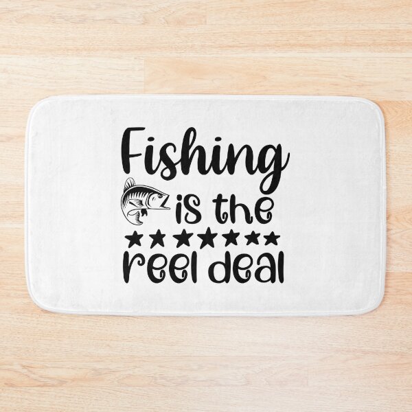 Item preview, FISHING QUOTE | FISHING IS THE REAL DEAL | FISHING QUOTE SAYING | FISHING LOVER designed and sold by YourMinimalist-.