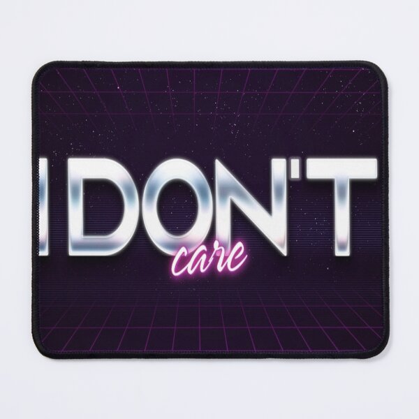Item preview, I don´t care - Retro Neon 80s style designed and sold by ImgByLili.