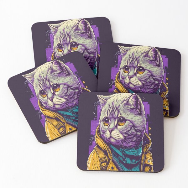 Item preview, The Funky Scottish Fold Cat - Famous Posters From The 80s designed and sold by Star_.
