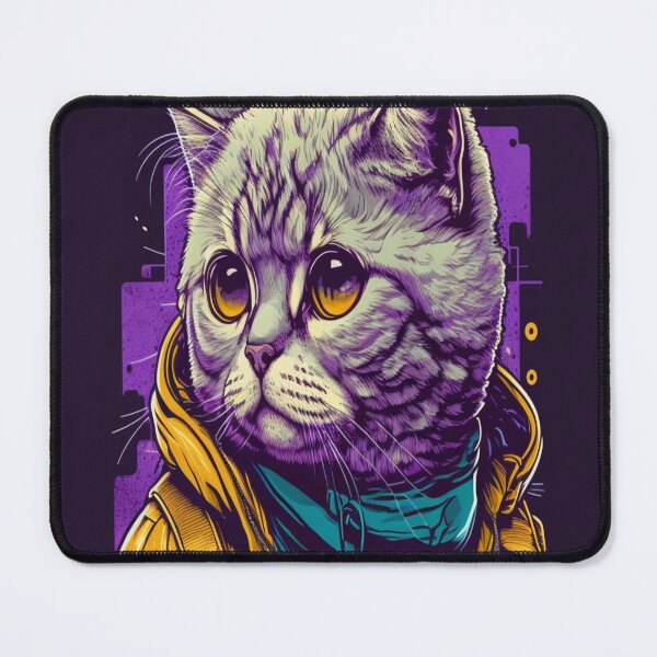 Item preview, The Funky Scottish Fold Cat - Famous Posters From The 80s designed and sold by Star_.