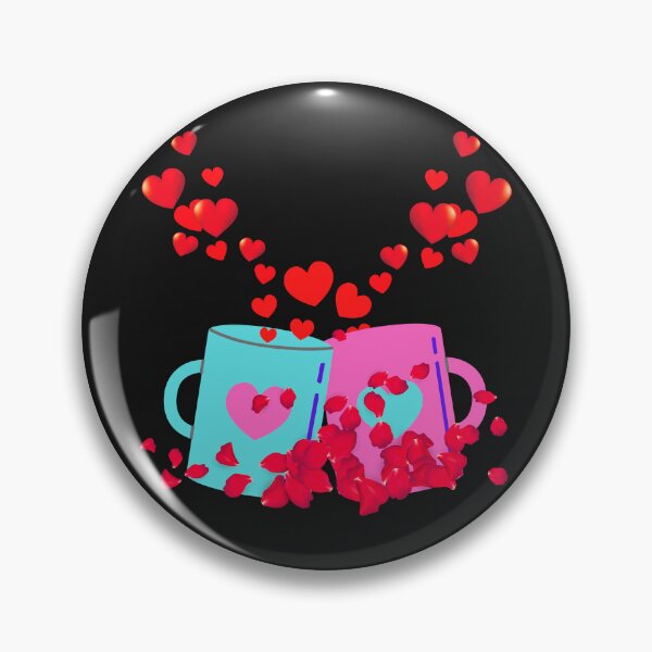 Item preview, Valentine cup heart with red rose designed and sold by Sasidenidesign.