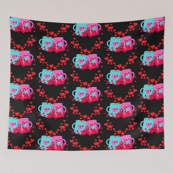Item preview, Valentine cup heart with red rose designed and sold by Sasidenidesign.