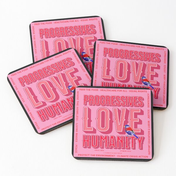 Item preview, PMD00360 Progressive Movement Designs Love Humanity for any day or Valentines Valentine for married or dating progressives  designed and sold by ProgressiveLeft.