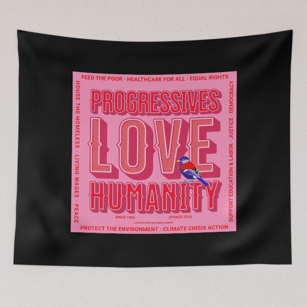 Item preview, PMD00360 Progressive Movement Designs Love Humanity for any day or Valentines Valentine for married or dating progressives  designed and sold by ProgressiveLeft.