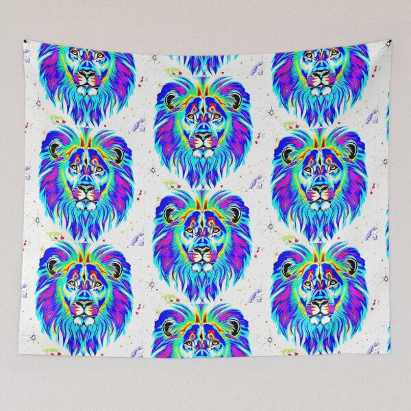 Item preview, The Lion Blue Rainbow designed and sold by blakcirclegirl.
