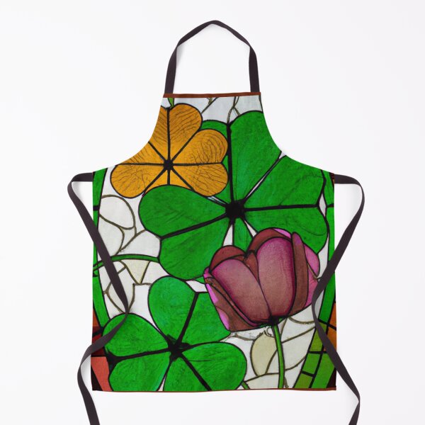 Item preview, Shamrocks with Tulip in a Stained Glass Window (AI Generated Art) designed and sold by Cowboy Folly.