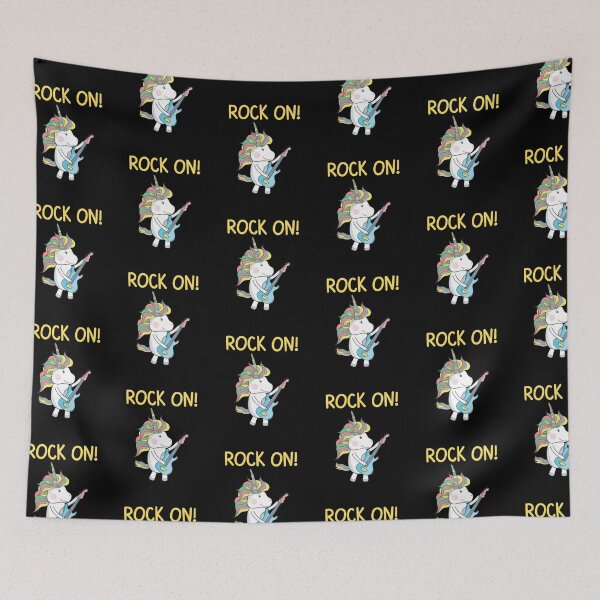Item preview, Rock on! Unicorn Playing Guitar, Unicorn, Funny Unicorn designed and sold by CreativeBuys.