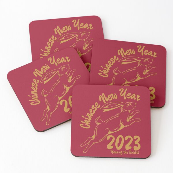 Item preview, Year of the Rabbit Chinese 2023 New Year Fresh New Spring and Bunny Design designed and sold by tranquilbeach.