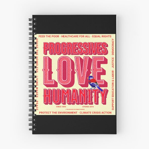 Aperçu de l'œuvre PMD00362 Progressive Movement Designs Love Humanity pour n'importe quel jour ou la Saint-Valentin pour les progressistes mariés ou en couple créée et vendue par ProgressiveLeft.
