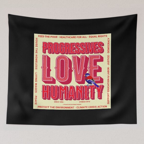 Item preview, PMD00362 Progressive Movement Designs Love Humanity for any day or Valentines Valentine for married or dating progressives  designed and sold by ProgressiveLeft.