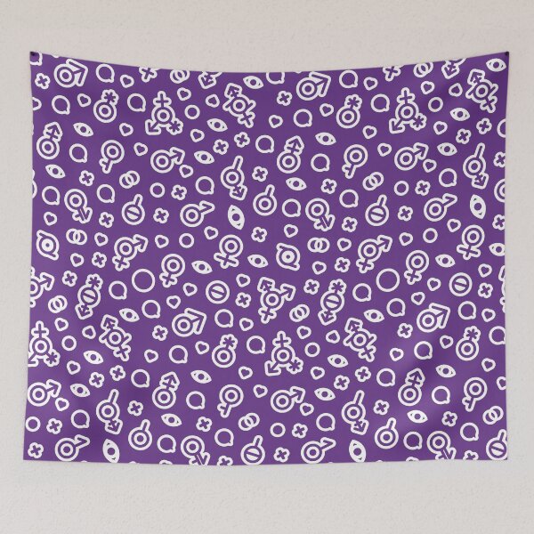 Item preview, White sexual diversity pattern designed and sold by Interseccionale.