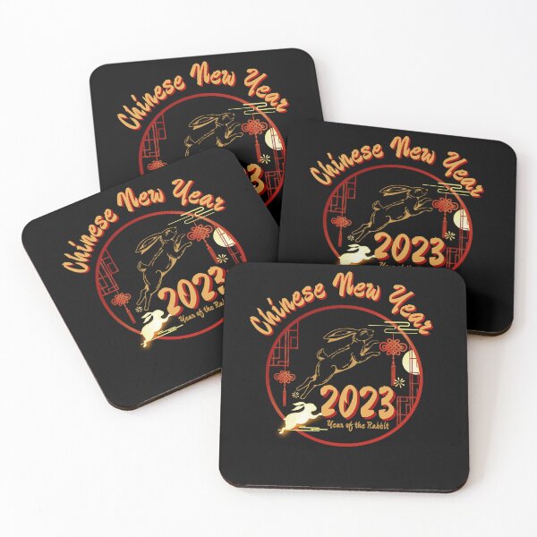 Item preview, Year of the Rabbit Chinese 2023 New Year Fresh New Spring and Bunny Design designed and sold by tranquilbeach.