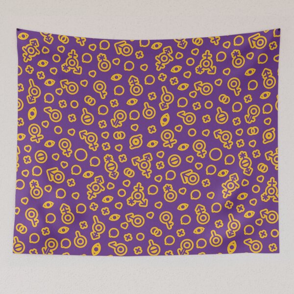 Item preview, Yellow sexual diversity pattern designed and sold by Interseccionale.