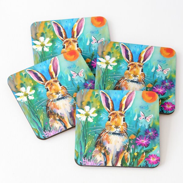 Item preview, Bunny Oil Painting designed and sold by jillcrawford.