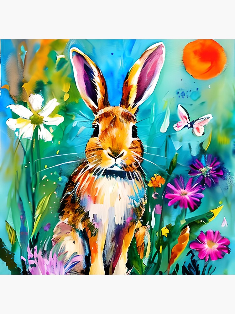 Bunny Oil Painting