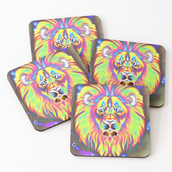 Item preview, The Lion in Negative Rainbow designed and sold by blakcirclegirl.