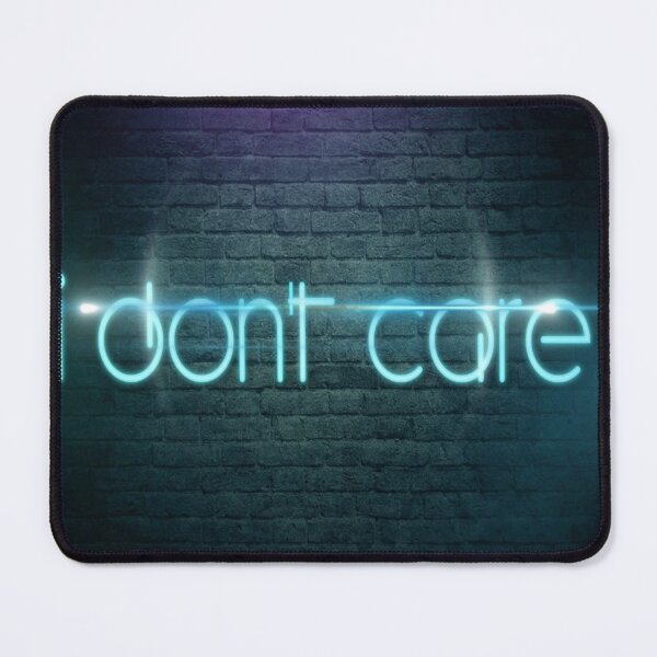 Item preview, I don't care - neon style designed and sold by ImgByLili.