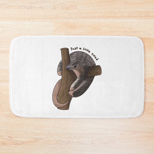 Item preview, A cute but tired pangolin designed and sold by WonderWildSG.