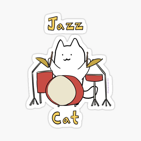 Item preview, Jazz Cat designed and sold by spaceofbones.