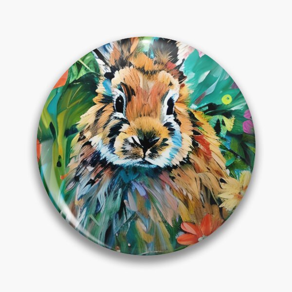 Item preview, Easter Bunny Oil Painting designed and sold by jillcrawford.