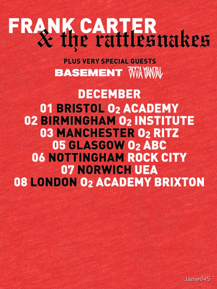 frank carter and the rattlesnakes t shirt