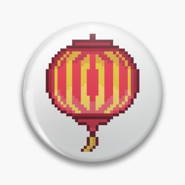 Item preview, Pixel Chinese Style Round Lantern designed and sold by Pixelification.