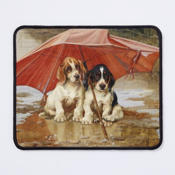Item preview, Puppies under a Umbrella designed and sold by LadybellVintage.