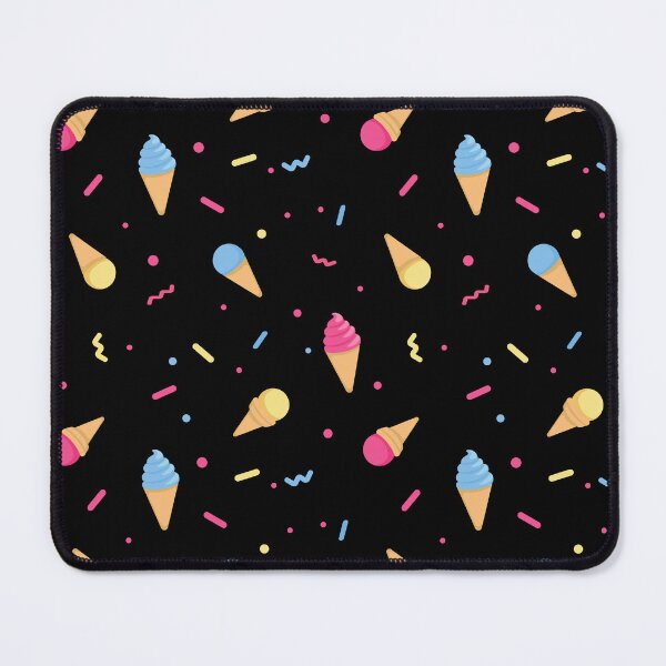 Item preview, Ice-Cream Pattern (Black) designed and sold by KatsuChicken.