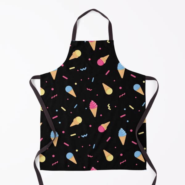 Item preview, Ice-Cream Pattern (Black) designed and sold by KatsuChicken.