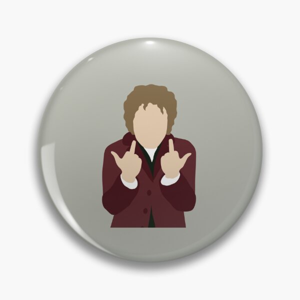 Item preview, Bilbo Baggins Martin Freeman Flipping Off Bird minimalist silhouette   designed and sold by DewayneKuhna.