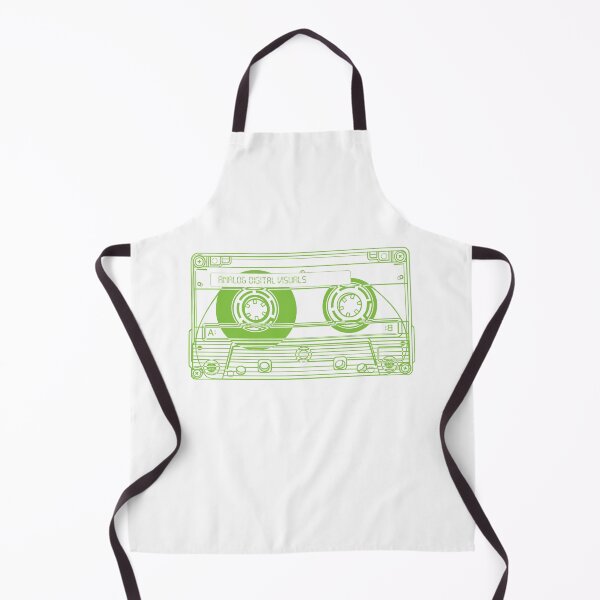 Item preview, Cassette Tape Graphic (Yellow-Green Lines) Analog / Music designed and sold by analogdigitalvz.