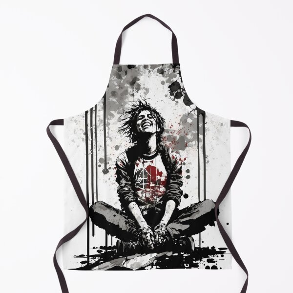 Item preview, Dejected Man Sitting on The Sidwalk Laughing Maniacally designed and sold by TortillaChief.
