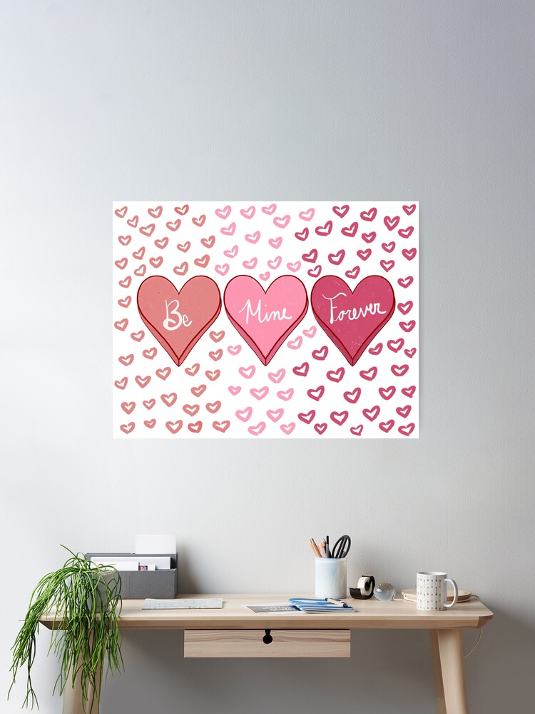 Mini Hearts Valentines Stickers