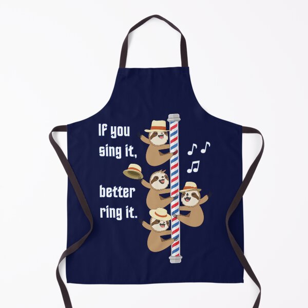 Item preview, Funny Cute Singing Sloths on a Barbershop Pole designed and sold by Angela Bull.