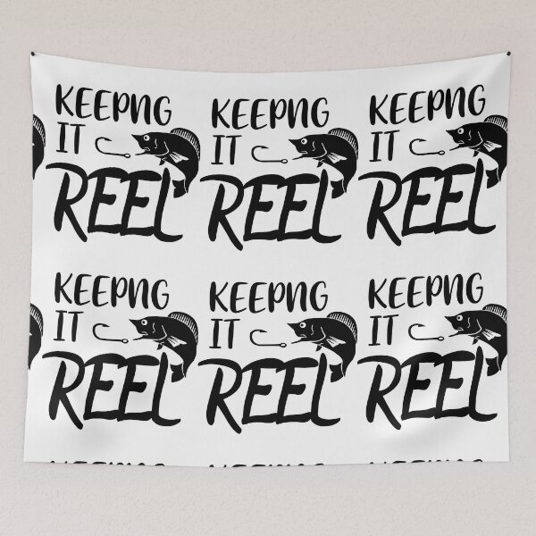Item preview, FISHING QUOTE | KEEPING IT REEL | FISHING QUOTE SAYING | FISHING LOVER designed and sold by YourMinimalist-.